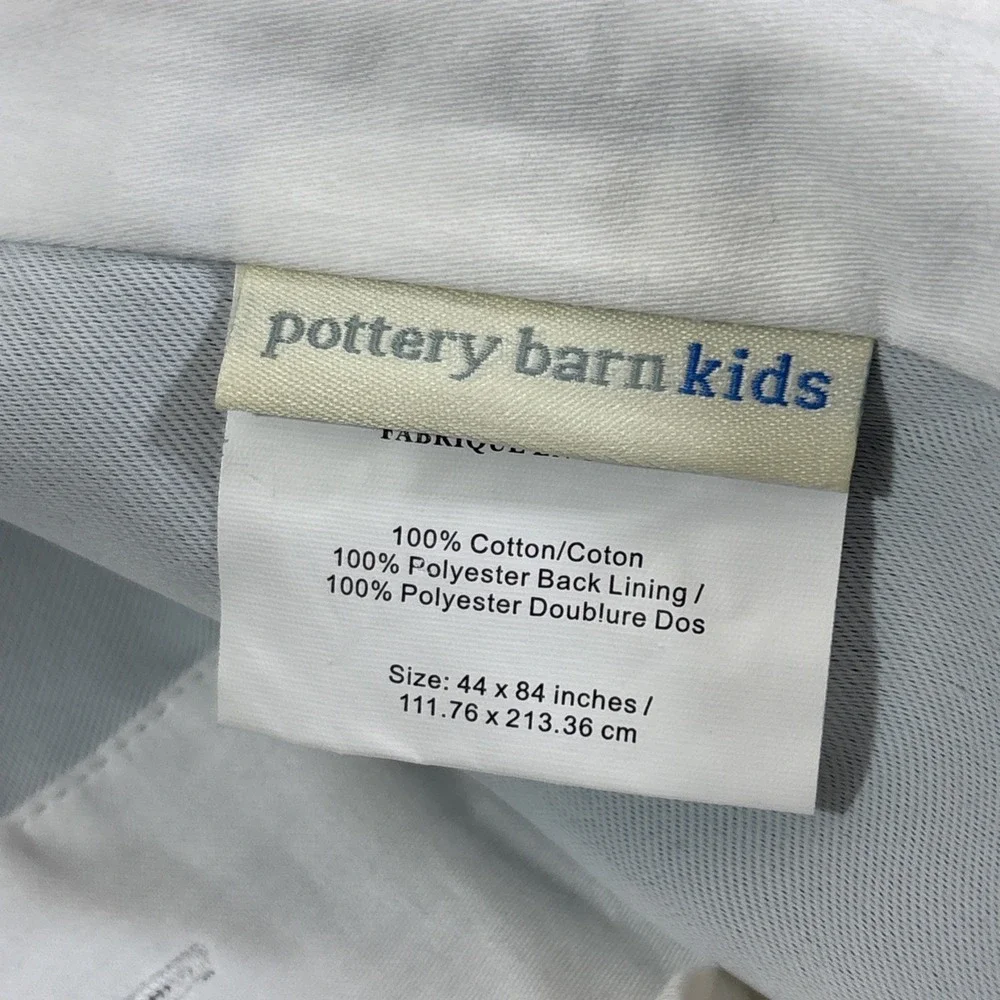 Pottery Barn Kids Ruffles Layers Blackout Curtain White 44x84 Each 2 Panels